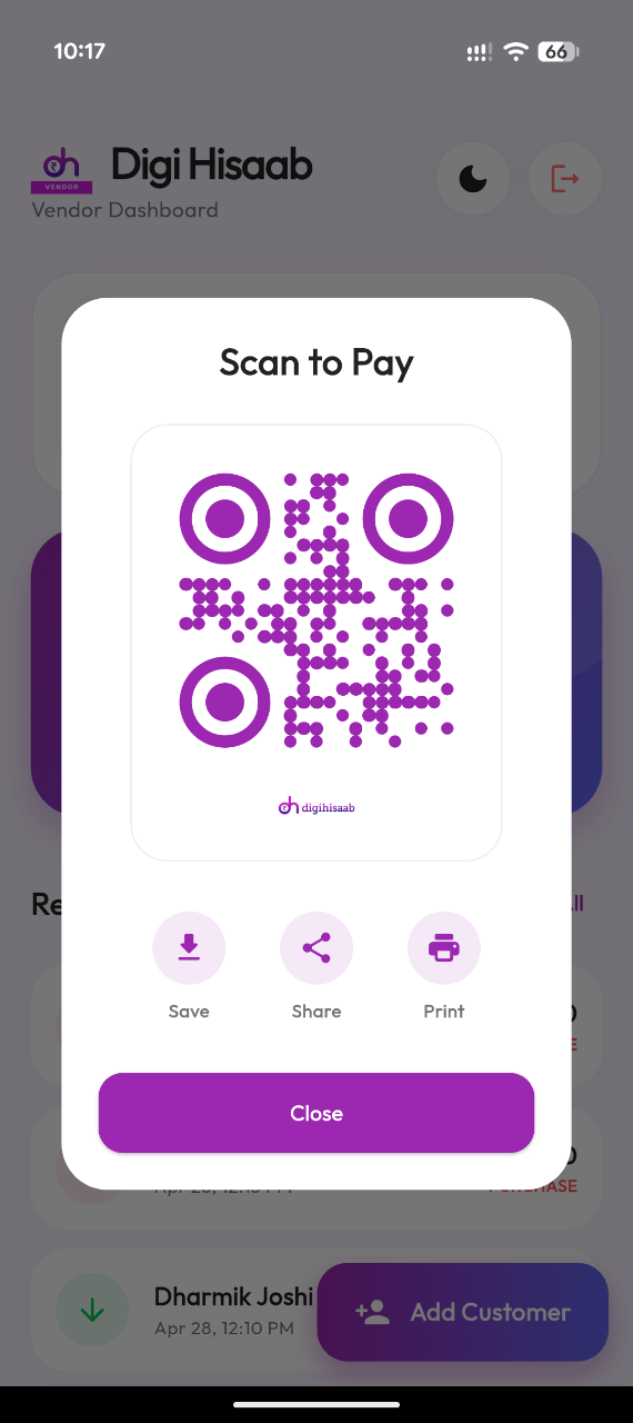 Vendor App Screen 2